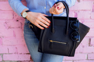 black and white handbags